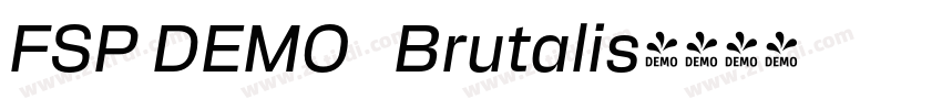 FSP DEMO   Brutalis字体转换
